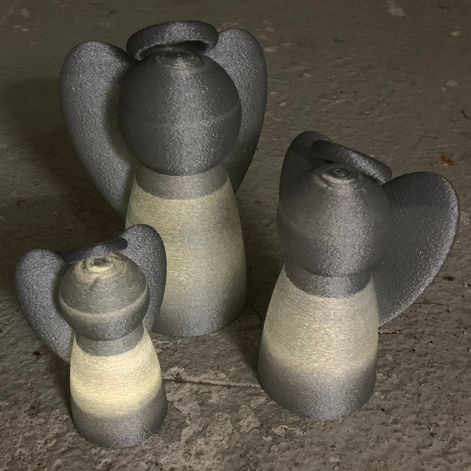 3D-printede Engle – Sæt med 3 stk. (Dansk design)