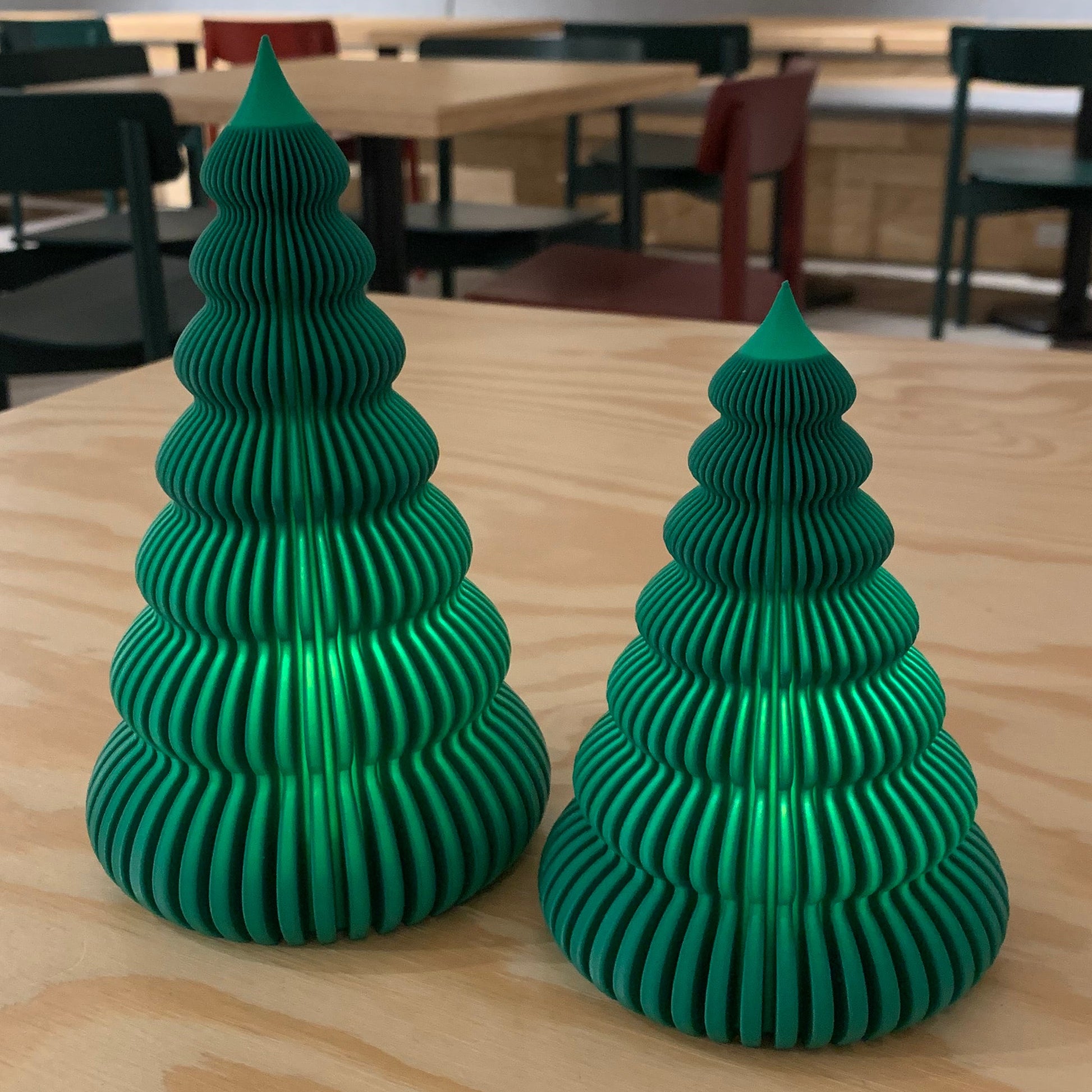 Juletræer til LED Fyrfadslys – Sæt med 2 stk.