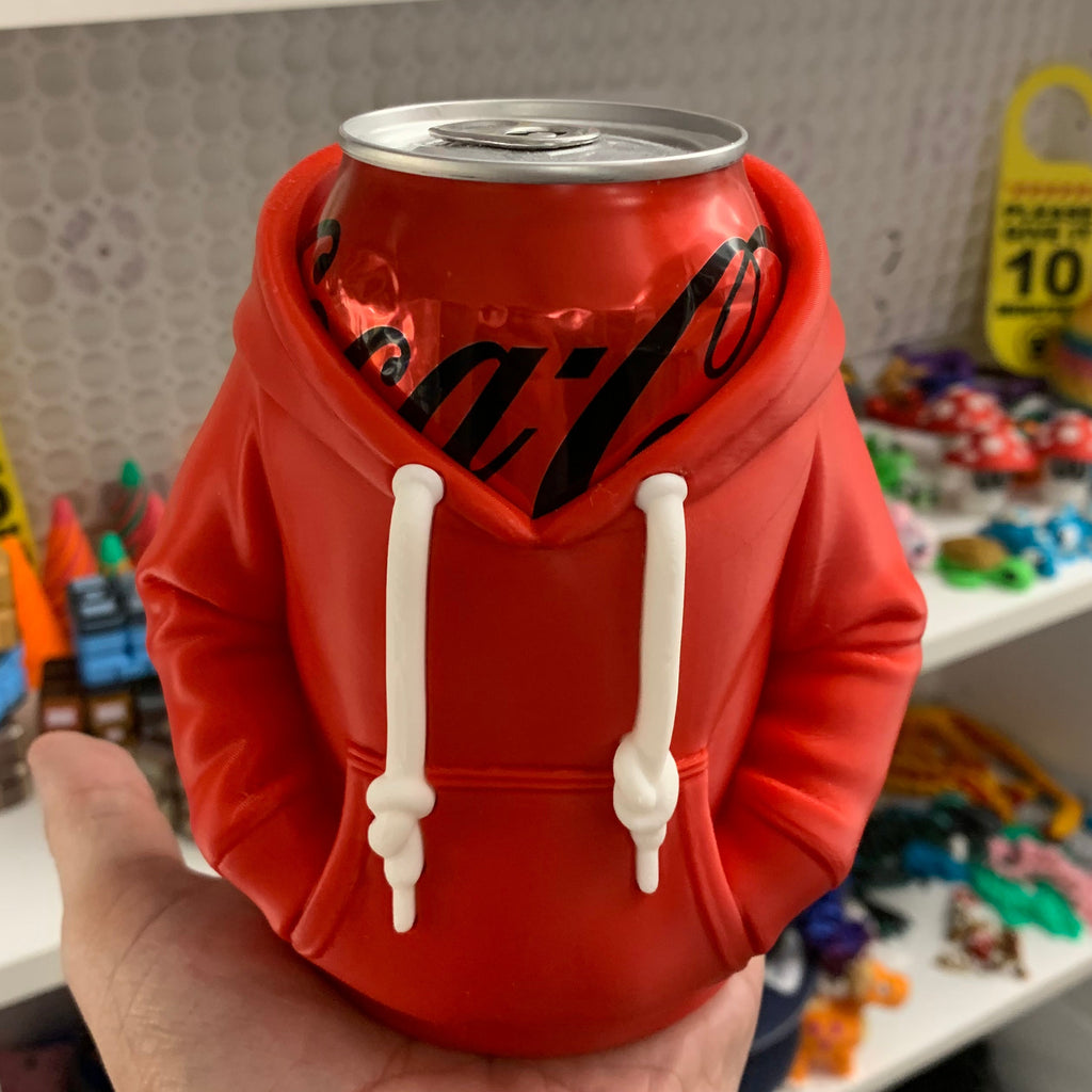 Sodavands-holder i Hoodie – Sjov 3D-printet Dåseholder