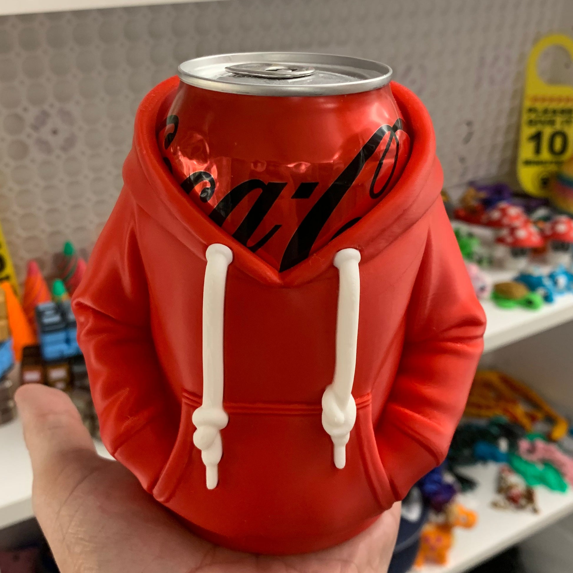 Sodavands-holder i Hoodie – Sjov 3D-printet Dåseholder