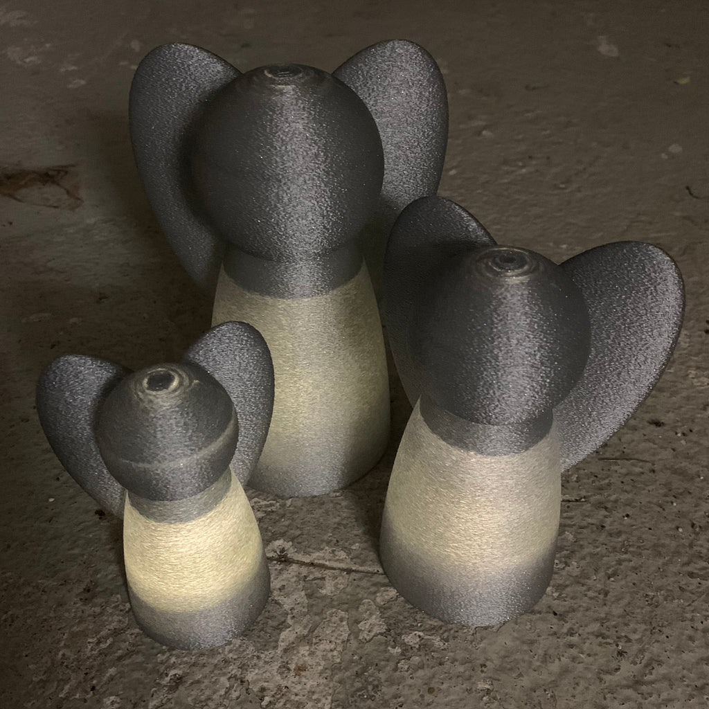 3D-printede Engle – Sæt med 3 stk. (Dansk design)