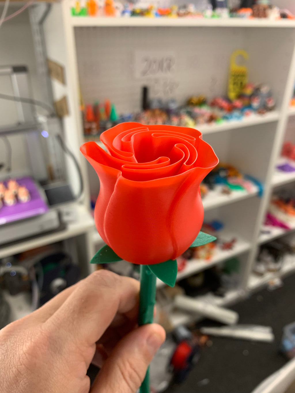 Evighedsrose i 3D-print – Dekorativ blomst