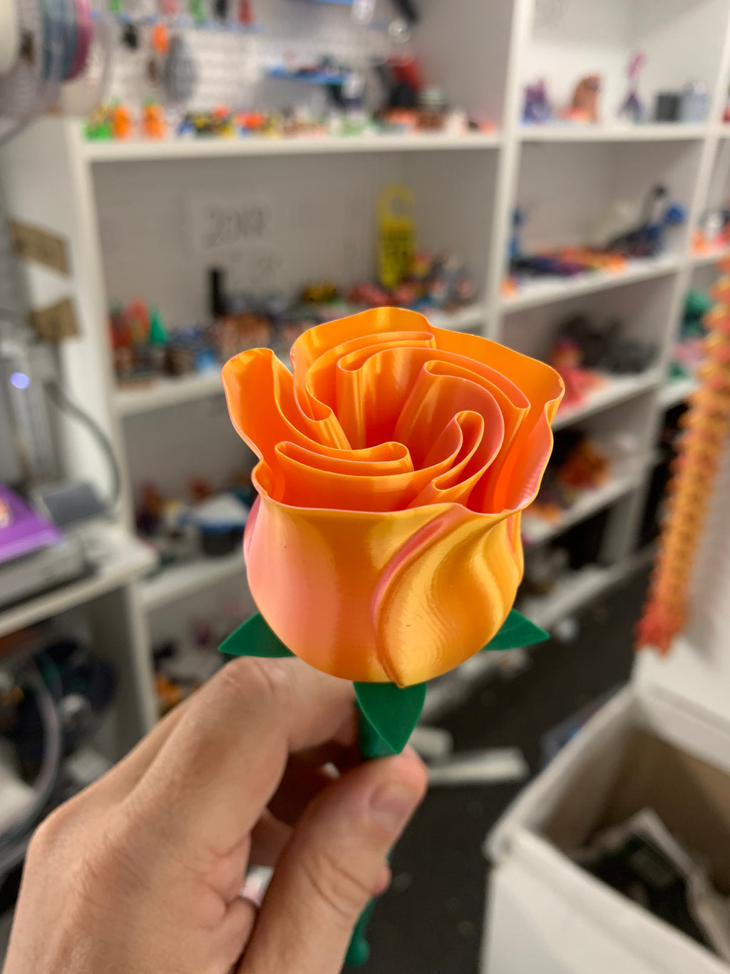 Evighedsrose i 3D-print – Dekorativ blomst