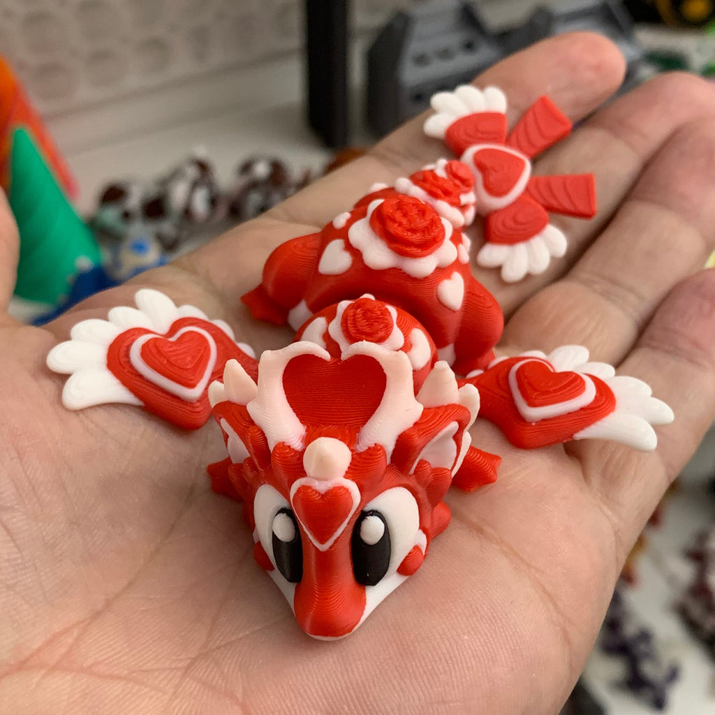 Sød Kærlighedsdrage – Fleksibel Mini Figur