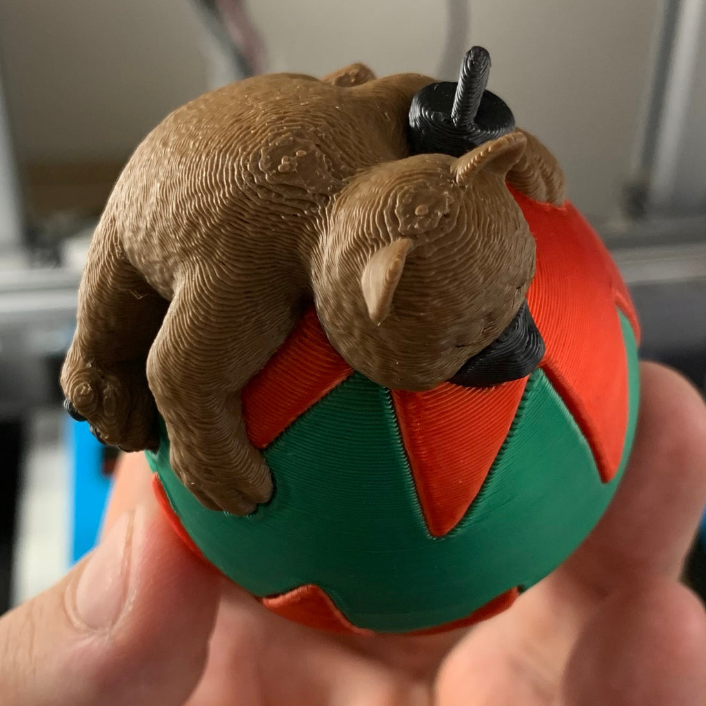 Julekugle med Bjørn – 3D-printet pynt (Ø 5 cm)
