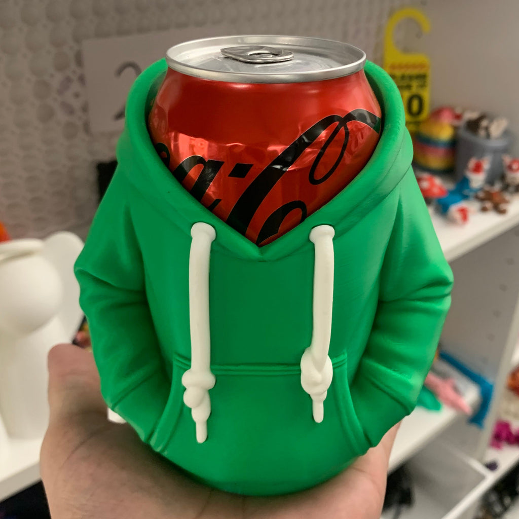 Sodavands-holder i Hoodie – Sjov 3D-printet Dåseholder