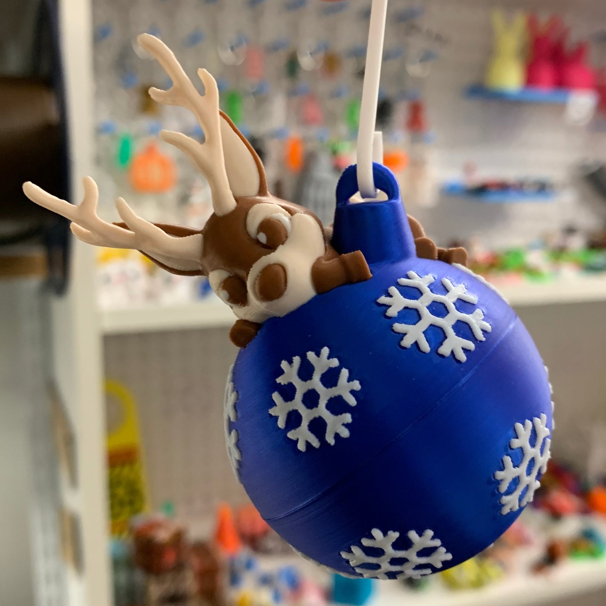 Julekugle med Rensdyr – 3D-printet pynt