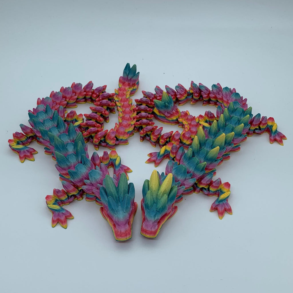 Gemstone Drage – Unik 3D-Printet Fidget Toy