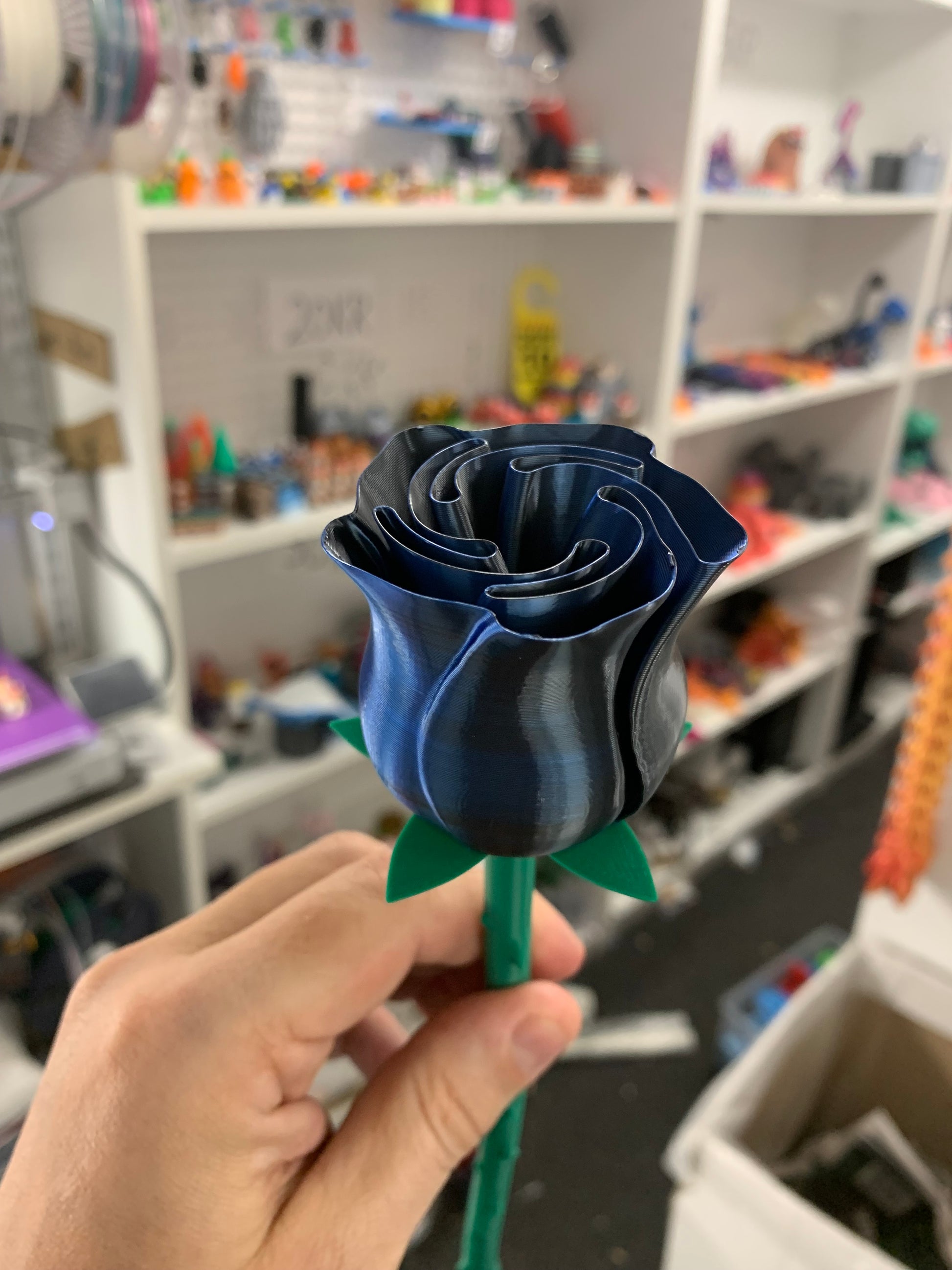 Evighedsrose i 3D-print – Dekorativ blomst