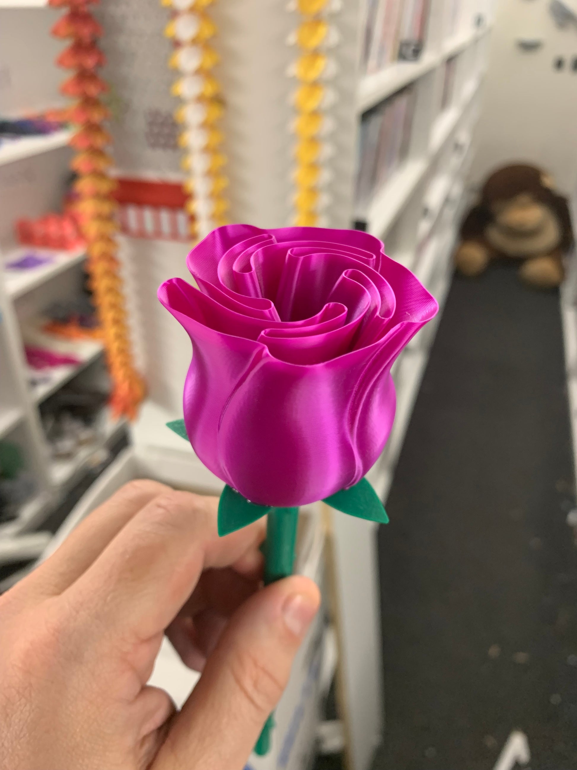 Evighedsrose i 3D-print – Dekorativ blomst