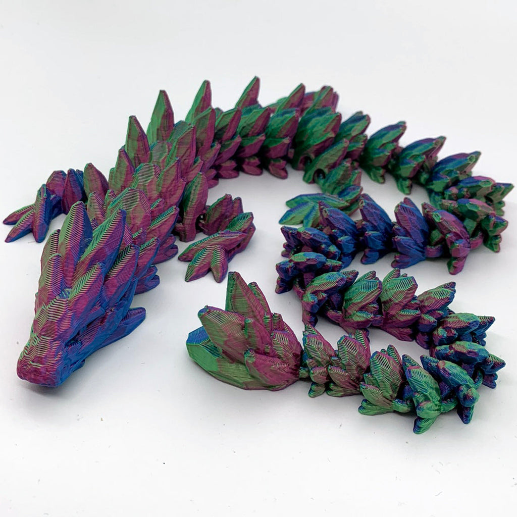 Gemstone Drage – Unik 3D-Printet Fidget Toy