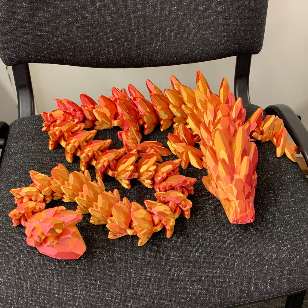 Kæmpe 3D-Printet Drage – 122 cm