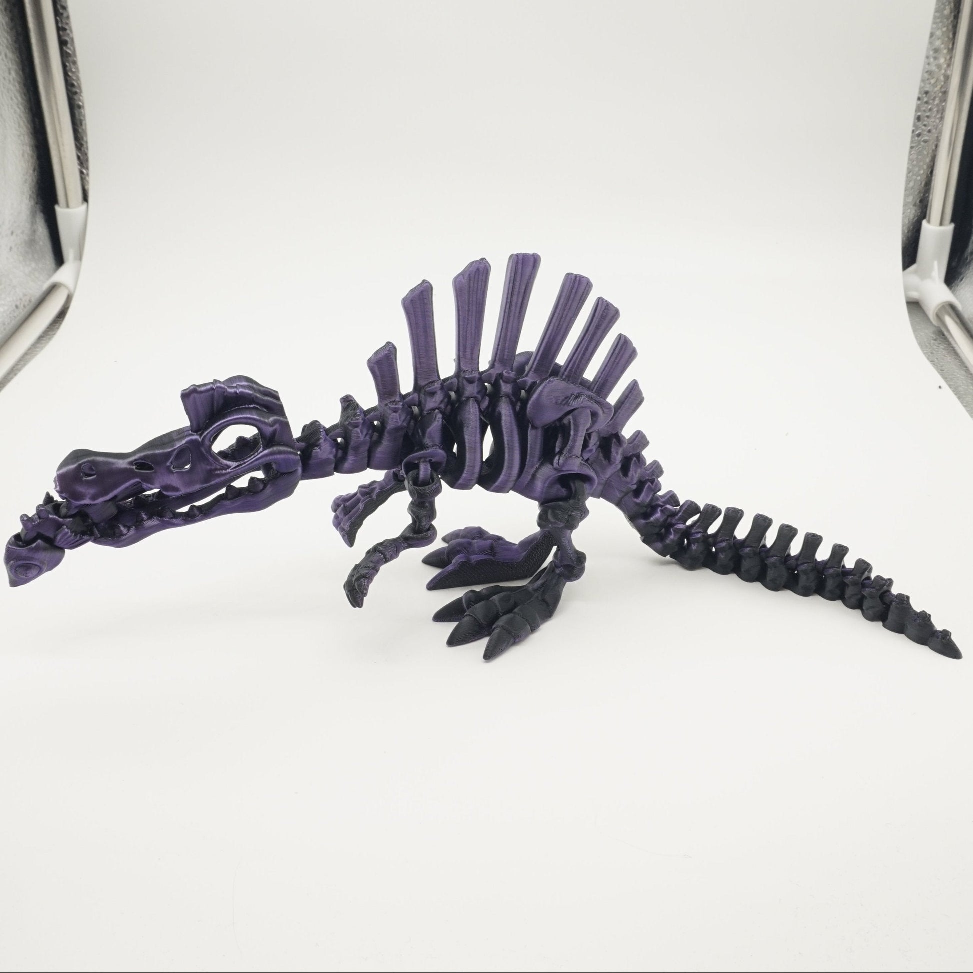 3D-Printet Spinosaurus – 11 cm Høj med Sjov Fisk
