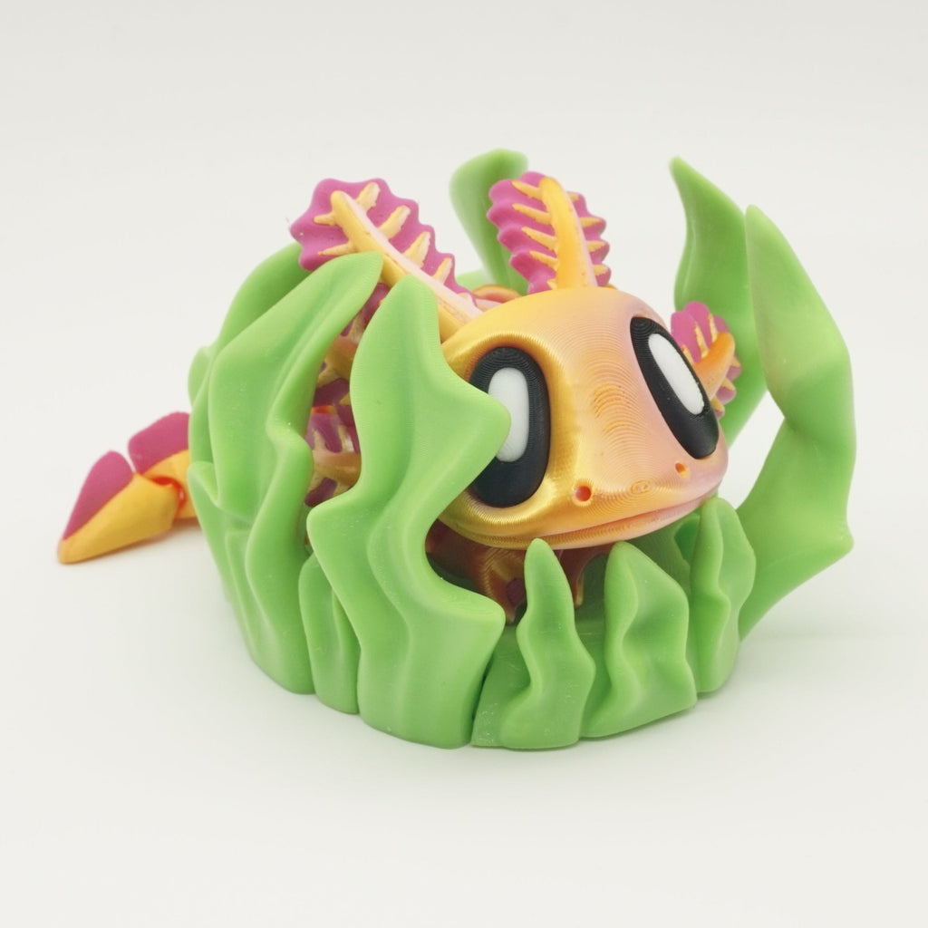 3D-Printet Akseolotl Figur – Bevægelig og Unik!