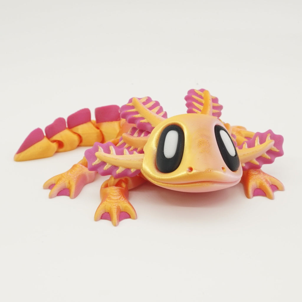 3D-Printet Akseolotl Figur – Bevægelig og Unik!