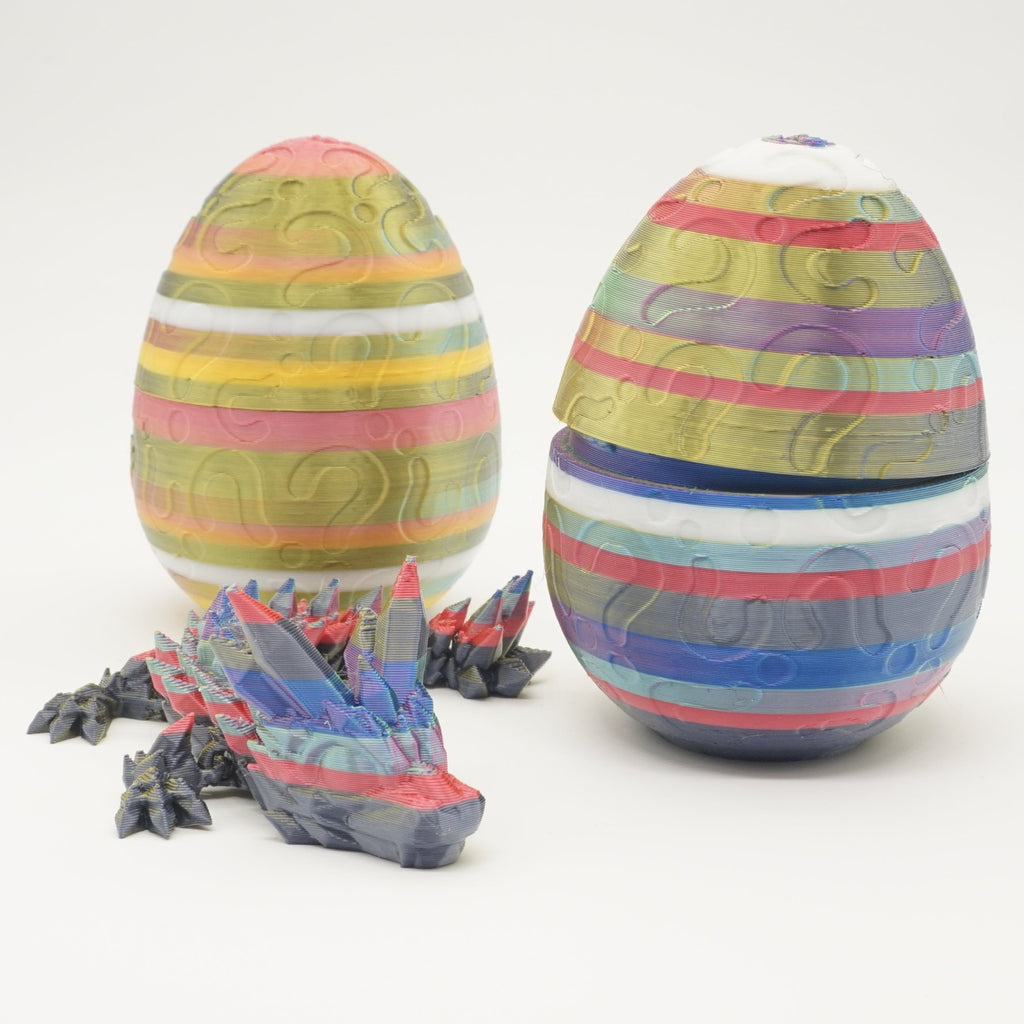 Drageæg med Krystaldrage – 100% Unik og Bæredygtig! 🐉✨