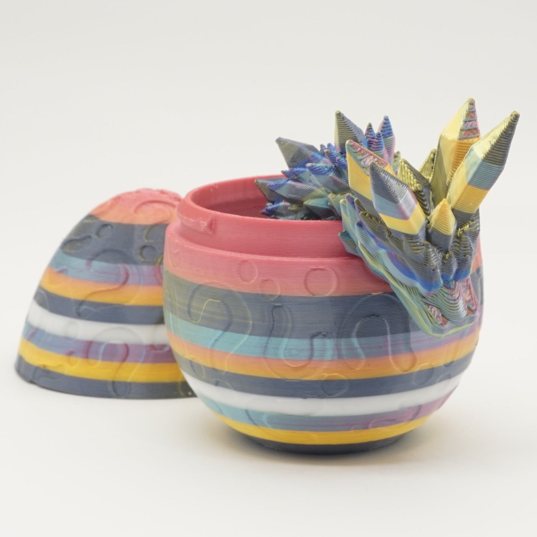 Drageæg med Krystaldrage – 100% Unik og Bæredygtig! 🐉✨