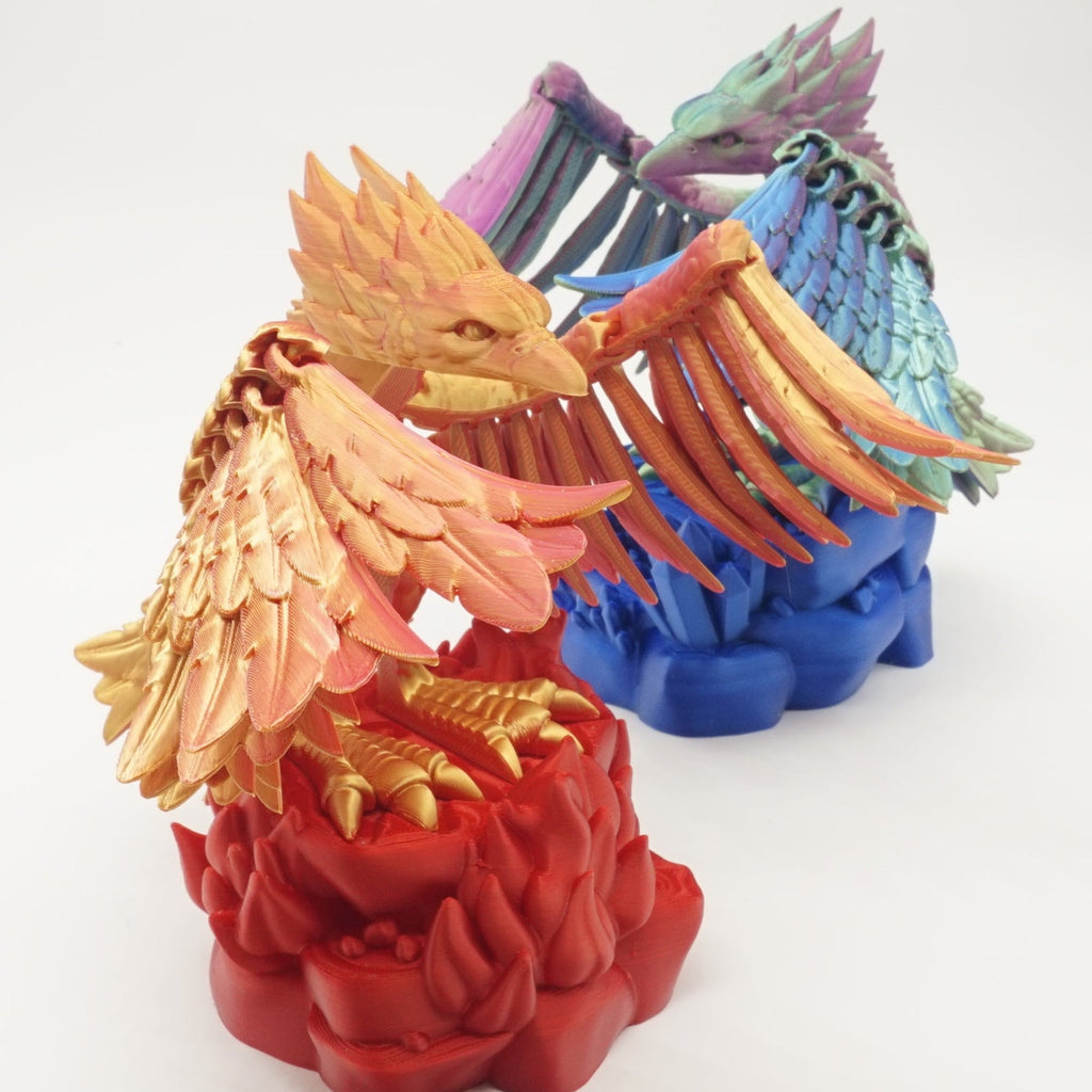 3D-Printet Føniksfigur – Majestætisk og Detaljeret
