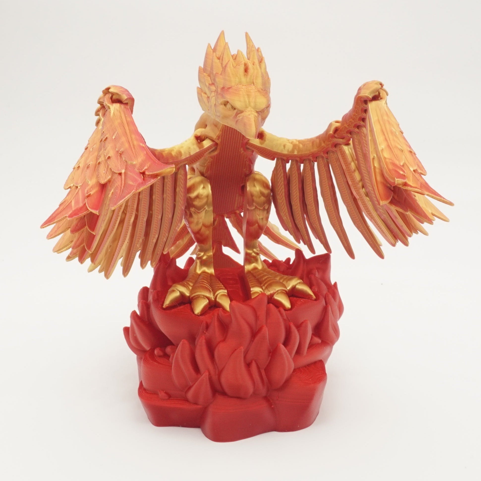 3D-Printet Føniksfigur – Majestætisk og Detaljeret