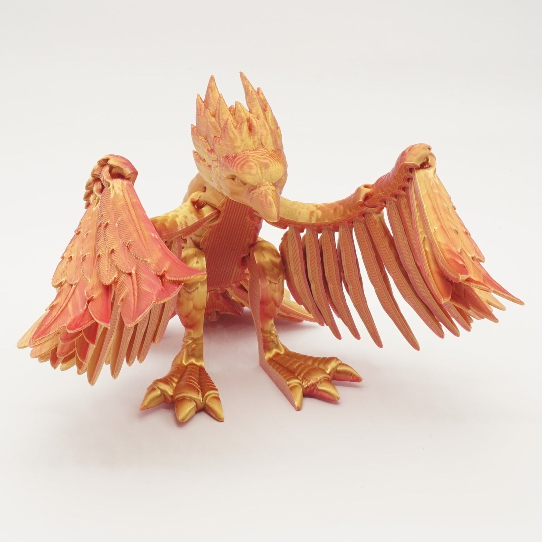 3D-Printet Føniksfigur – Majestætisk og Detaljeret