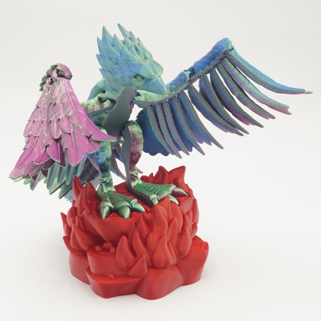 3D-Printet Føniksfigur – Majestætisk og Detaljeret