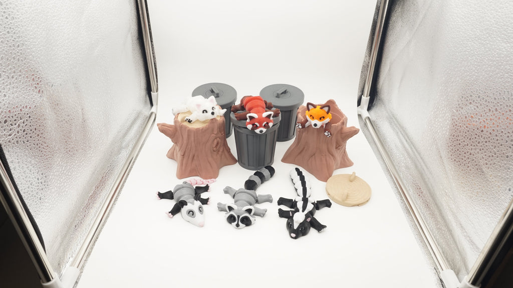 Skovens Dyr – Søde 3D-printede figurer med skjulesteder