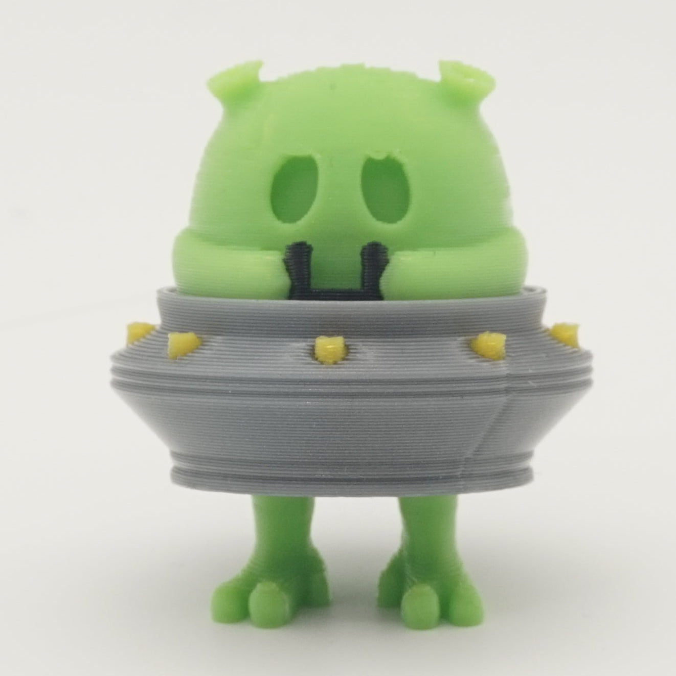 Mini Alien i UFO Figur